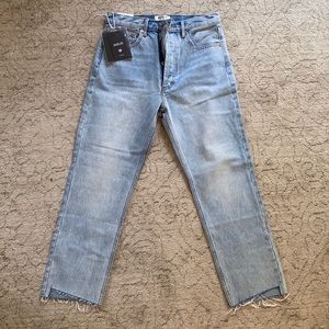 Agolde Riley High Rise Straight Crop Jeans